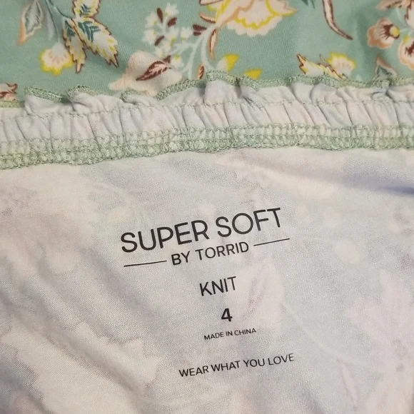 Torrid Sweatheart Ruched Babydoll Sleeveless Top In Hemlock Greet Size 4x - Picture 12 of 14